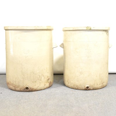 Lot 464 - Two massive Royal Doulton glazed stoneware cisterns or water filters