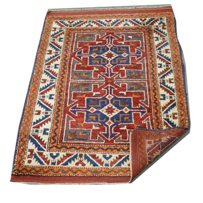 Lot 503 - Persian rug and a small mat