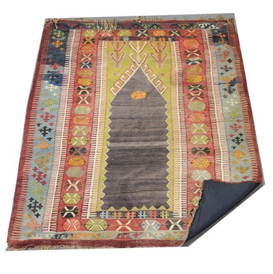 Lot 501 - Kilim prayer rug