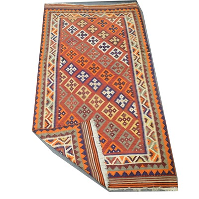 Lot 495 - Indian flat weave rug