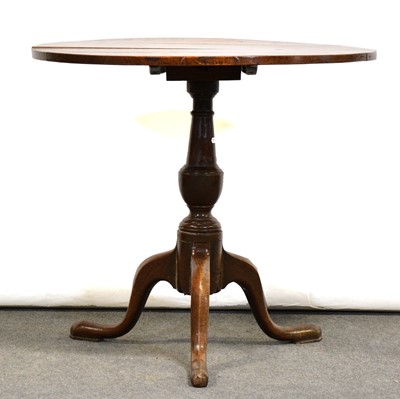 Lot 404 - George III oak tripod table