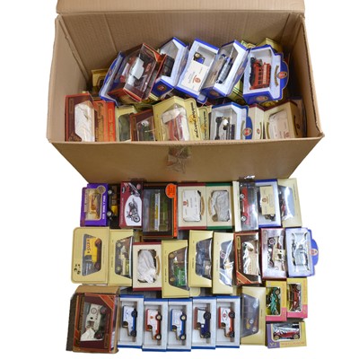 Lot 209 - A box modern of die cast model vehicles, including Matchbox, Oxford, Solido and others