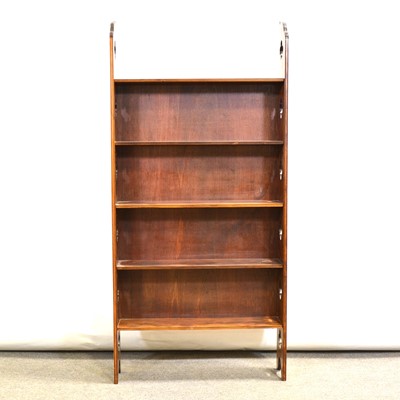 Lot 449 - Edwardian stained beech open bookcase