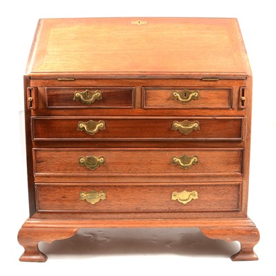 Lot 405 - Reproduction mahogany miniature bureau