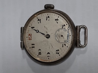 Lot 301 - Four WW1 British War Medals, 9 carat gold cased pencil holder, and other vintage wristwatches.