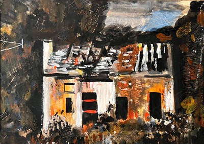 Lot 565 - Attributed to John Piper, Study for Ruined Cottage, Llanthony