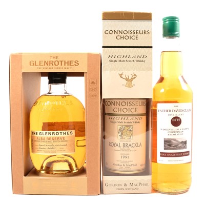 Lot 246 - Three assorted bottles of single malt Scotch whisky