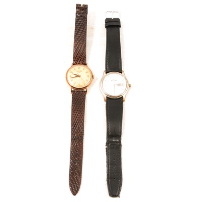 Lot 335 - Longines and Rotary - two gentlemen's wristwatches.
