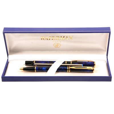 Lot 378 - Waterman Fountain and ballpoint pens.