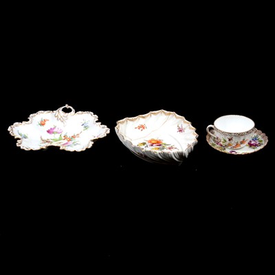 Lot 30 - Four items of Dresden porcelain