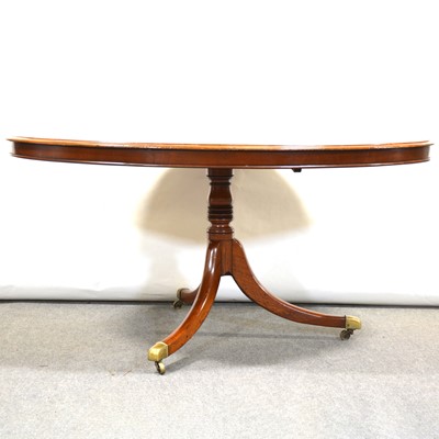 Lot 406 - Victorian mahogany tilt top dining table