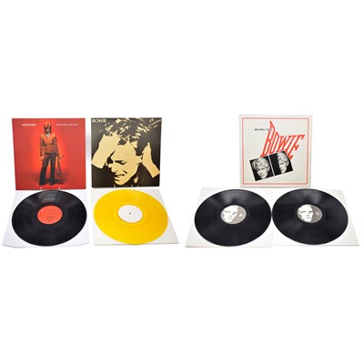 Lot 78 - Three unofficial release David Bowie LP vinyl records.