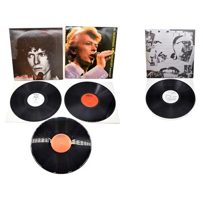 Lot 79 - Three David Bowie LP vinyl records including The Serious Moonlight Rehearsals