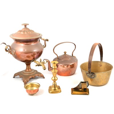 Lot 136 - Quantity of copper and brassware