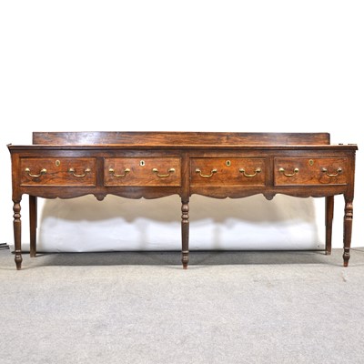 Lot 398 - Georgian elm dresser base