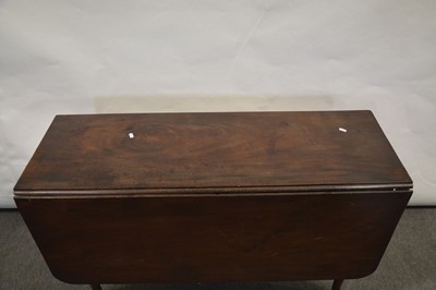 Lot 379 - Georgian mahogany pad foot table