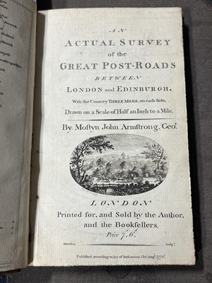 Lot 233 - Mostyn John Armstrong, An Actual Survey of the Great Post-Roads between London and Edinburgh..., 1776