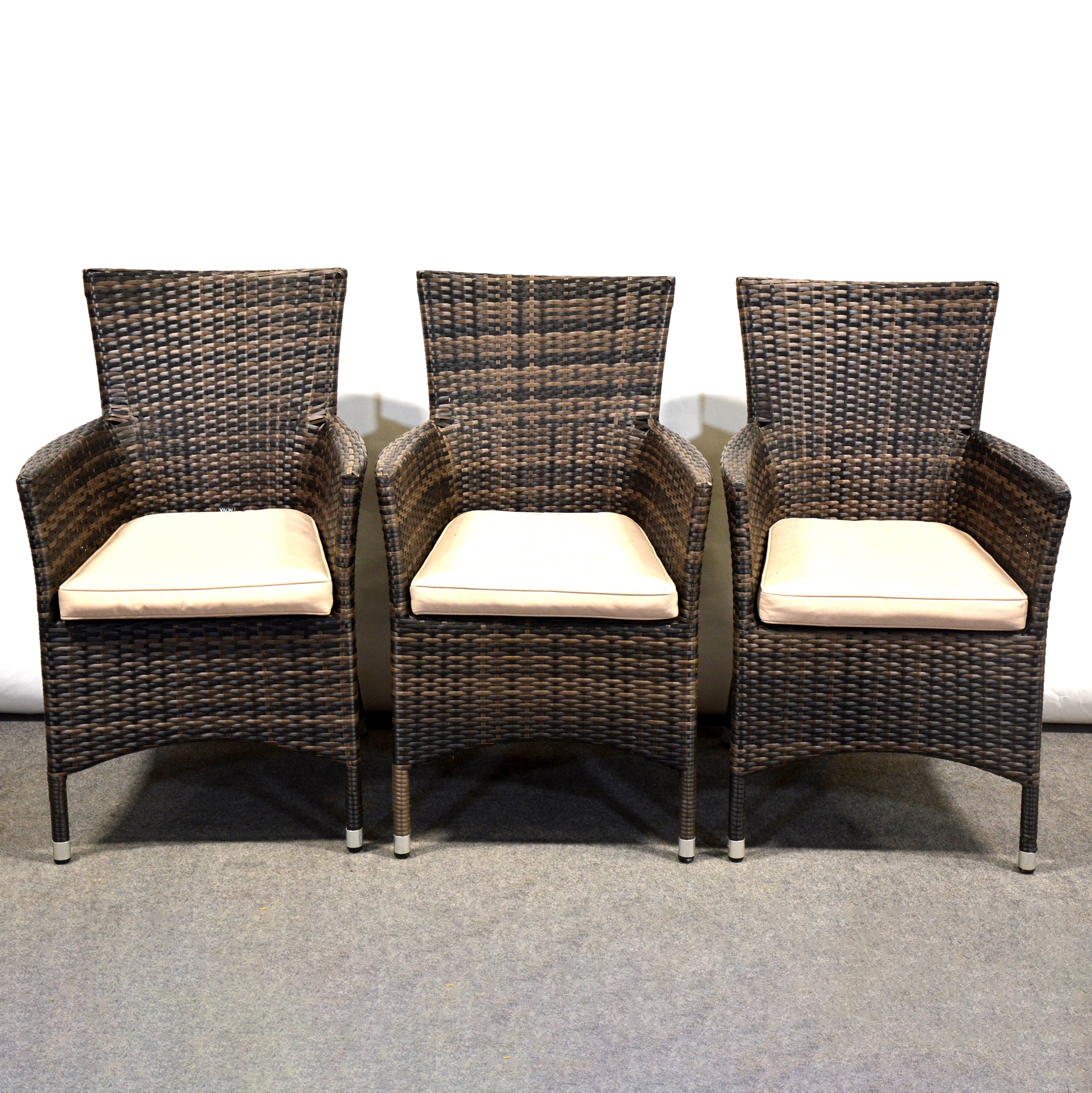 Lot 465 - Plastic rattan patio set by Nova,