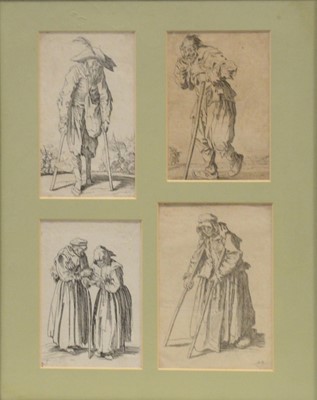 Lot 322 - After Jacques Callot, various prints from Les Gueux series