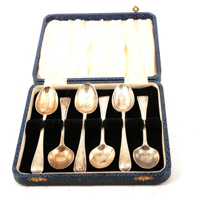 Lot 291 - Set of six silver teaspoons