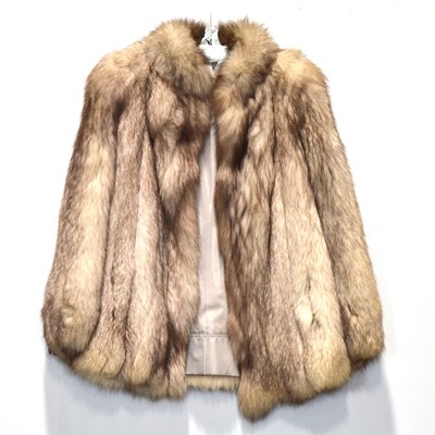 Lot 449 - A short fox fur jacket by Alma Furs of Wimbledon.