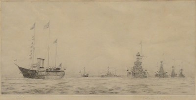 Lot 311 - Rowland Langmaid, Naval scene