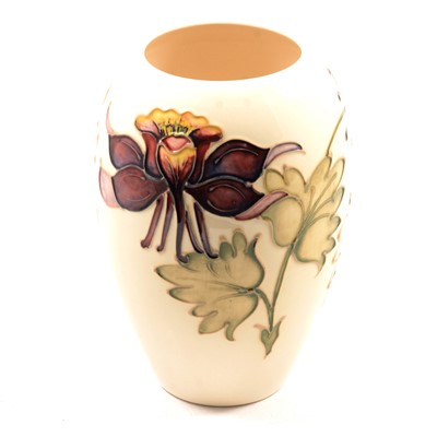 Lot 80 - Walter Moorcroft for Moorcroft, a vase in the Columbine design