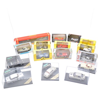 Lot 220 - Fifteen die-cast vehicles, including Brumm, Vitesse; Hornby OO gauge steam locomotive, boxed.