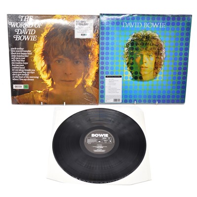 Lot 104 - Eight David Bowie modern release LP vinyl records.