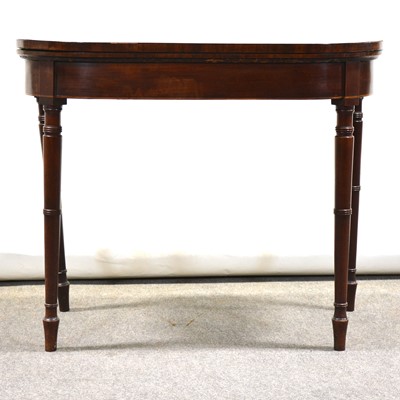 Lot 451 - George III mahogany card table