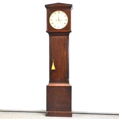 Lot 392 - Scottish mahogany longcase clock