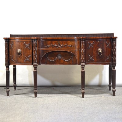Lot 578 - George III mahogany sideboard