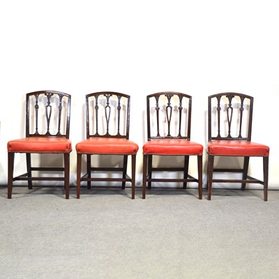 Lot 329 - Set of six 19th Century mahogany dining chairs