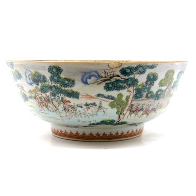 Lot 45 - Chinese polychrome bowl
