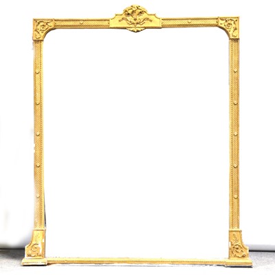 Lot 403 - Victorian overmantle mirror