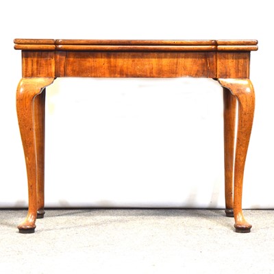 Lot 369 - George III mahogany card table