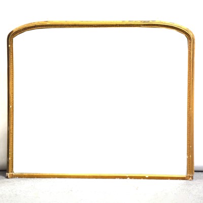 Lot 349 - Victorian overmantle mirror