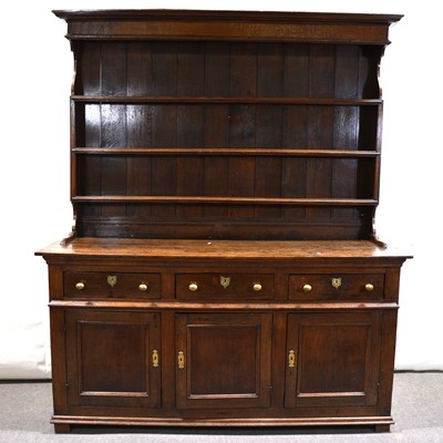 Lot 348 - George III oak dresser