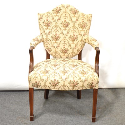 Lot 463 - Victorian mahogany elbow chair