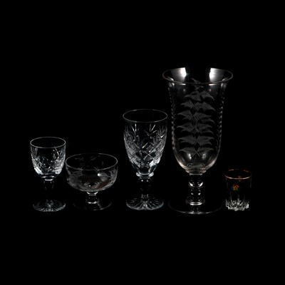 Lot 77 - Quantity of Victorian and later glass