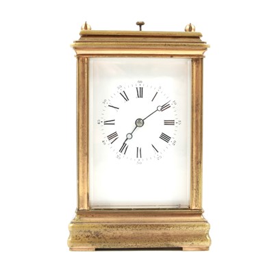 Lot 95 - Brass cased carriage clock