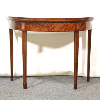 Lot 337 - George III mahogany foldover card table