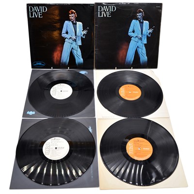 Lot 106 - David Bowie LP vinyl records, four pressings of David Live