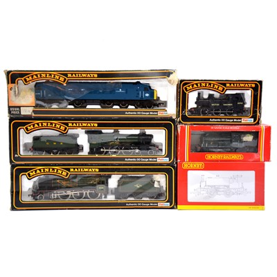 Lot 322 - Six Hornby and Mainline OO gauge locomotives, boxed