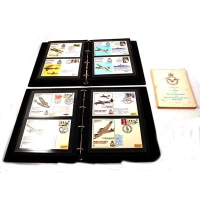 Lot 165 - Six albums of RAF Museum Flown First Day Covers and reference book.