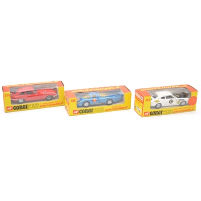 Lot 126 - Three Corgi Toys die-cast models including 303 Roger Clark's 3 litre V6 Ford Capri etc