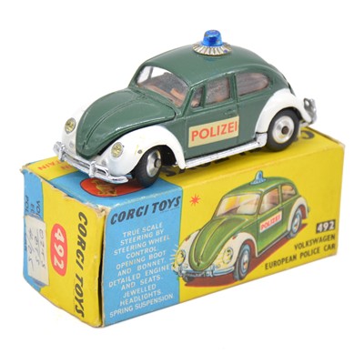 Lot 114 - Corgi Toys die-cast model 492 Volkswagen European Police car 'Polizei', boxed.