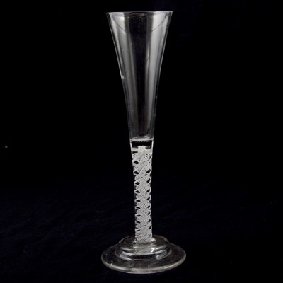 Lot 11 - Georgian tall ale glass