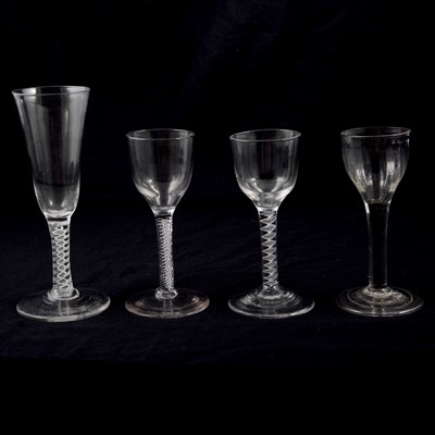 Lot 20 - Four Georgian wine glasses