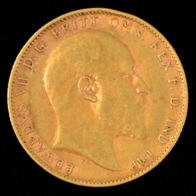 Lot 258 - A Gold Full Sovereign, Edward VII.